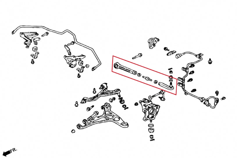 PRIDE NSX 91-05 Rear Toe Links