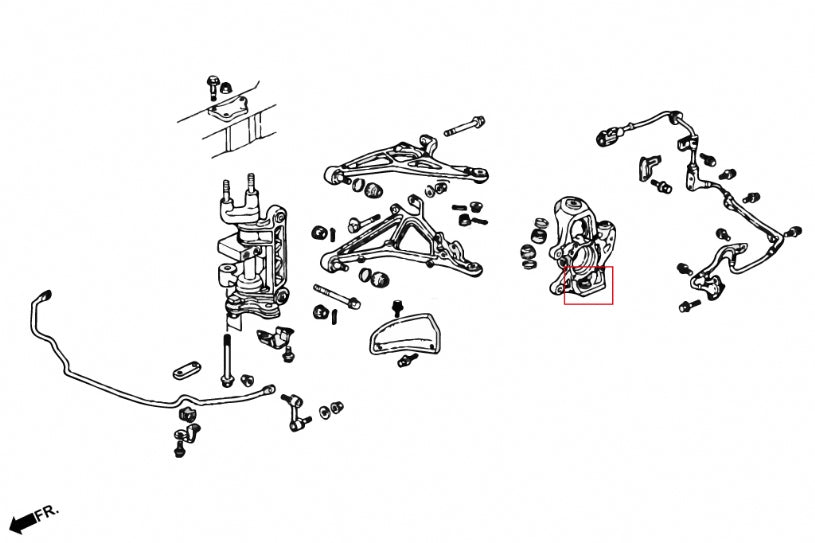 PRIDE NSX 91-05 Front Lower Ball Joint