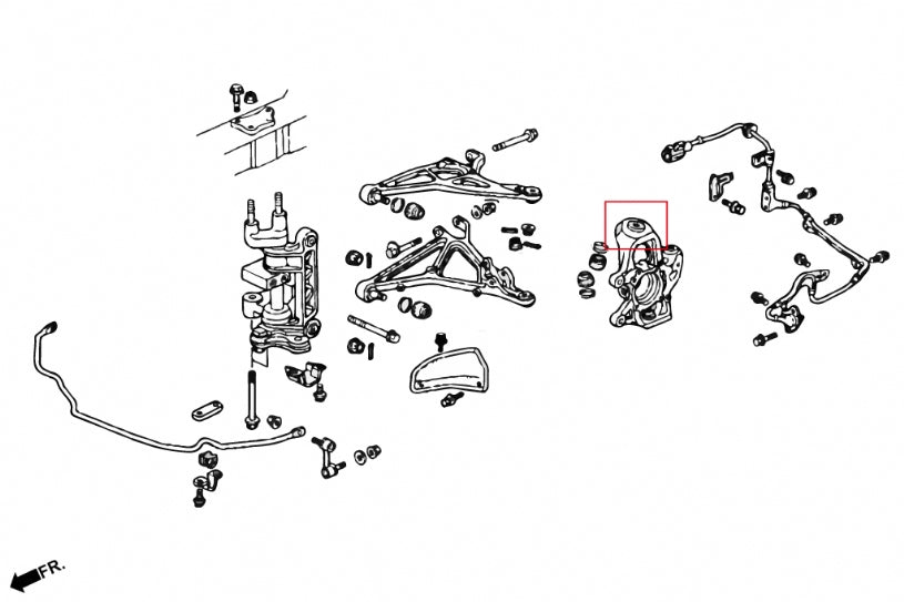 PRIDE NSX 91-05 Front Upper Ball Joint