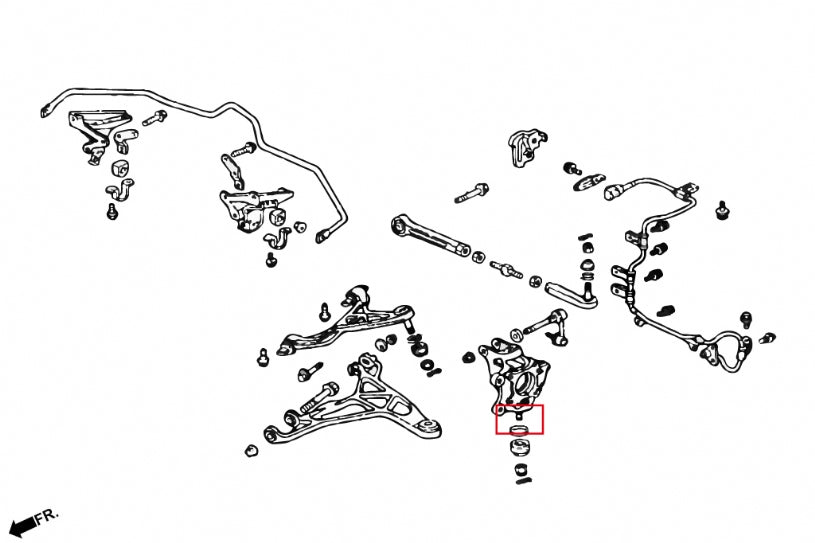 PRIDE NSX 91-05 Rear Lower Ball Joint