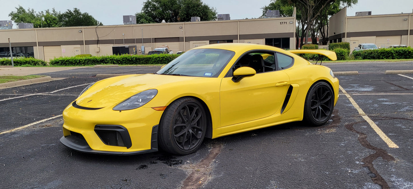 2016+ Porsche 981 718 GT4 Wing Spoiler Risers