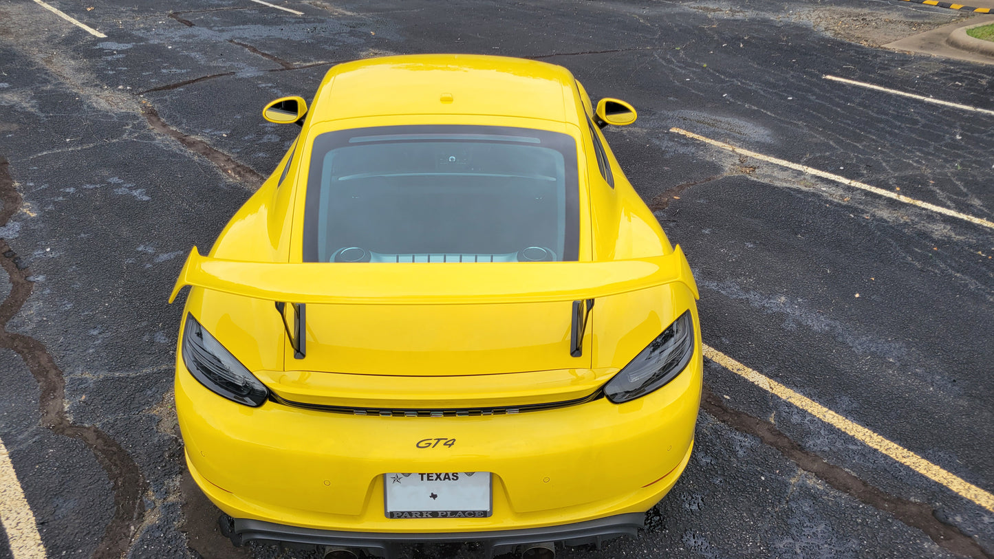 2016+ Porsche 981 718 GT4 Wing Spoiler Risers