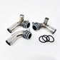 Porsche 911 997/GT2/RS Turbo Coolant Elbow Pipes for Oil Exchanger