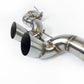 Acura NSX 2017-2022 Stainless Muffler Delete Exhaust