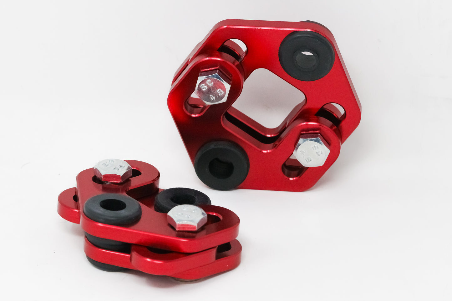 PRIDE Adjustable Exhaust Hangers available in Black and Red