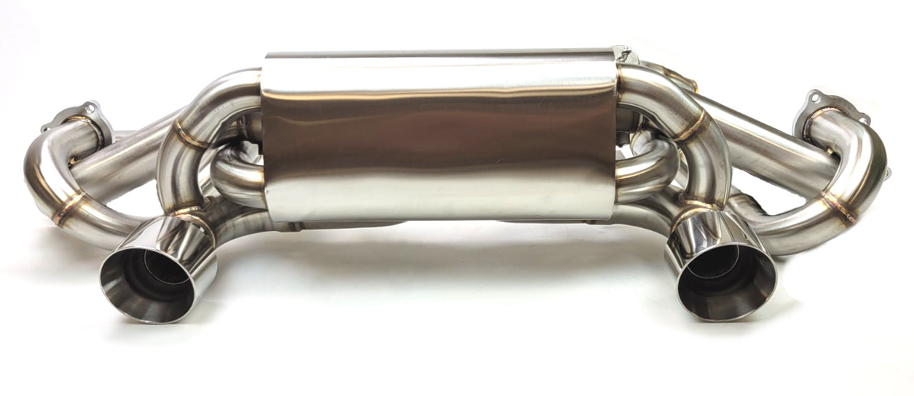 2020+ Porsche 718 GT4 / Spyder / GTS 4.0L Valved Sport Muffler Exhaust