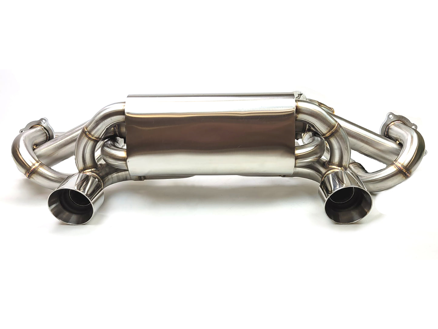 2020+ Porsche 718 GT4 / Spyder / GTS 4.0L Valved Sport Muffler Exhaust